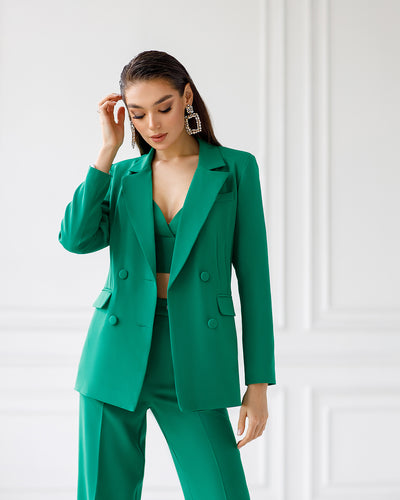 Emerald Double Breasted Suit 3-Piece (article 300)