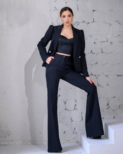Black Double Breasted Suit 2-Piece (article 282)
