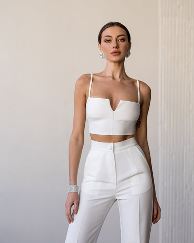 White SINGLE-BREASTED SUIT 2-PIECE (ARTICLE 354)