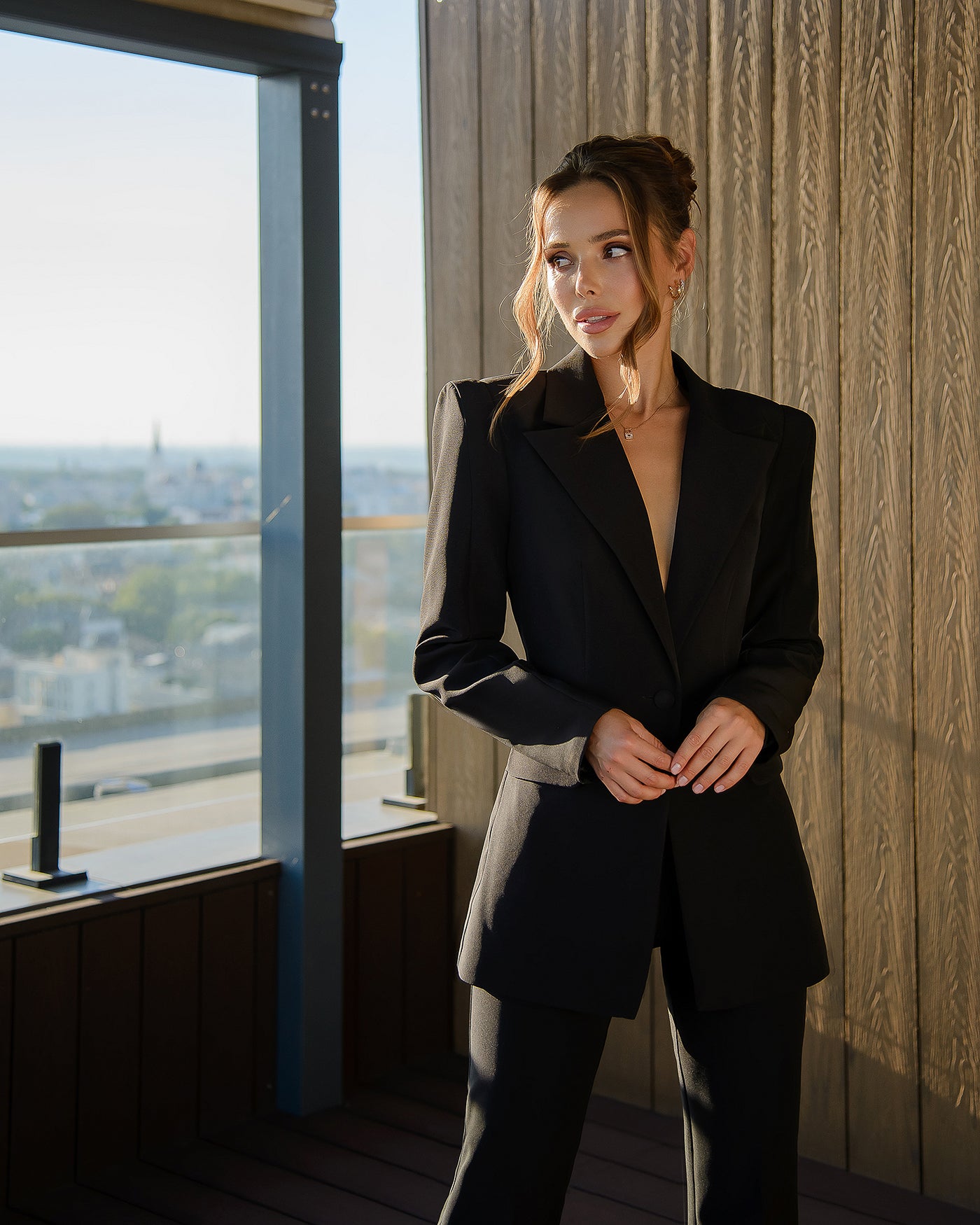 Black SINGLE-BREASTED SUIT 2-PIECE (ARTICLE 354)