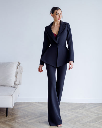 Black SINGLE-BREASTED SUIT 2-PIECE (ARTICLE 421)