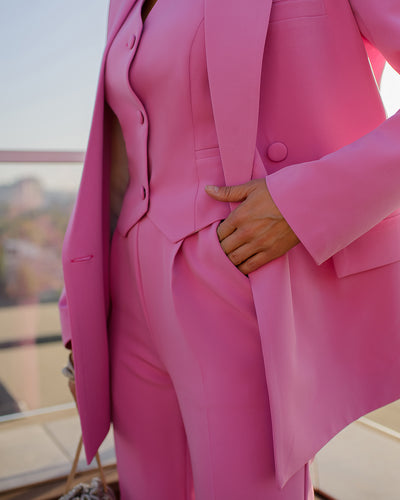 Pink DOUBLE-BREASTED 3-PIECE SUIT (ARTICLE 424)