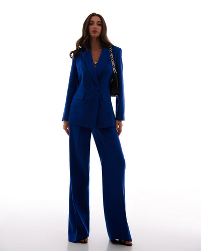 Blue DOUBLE BREASTED SUIT 3-PIECE (ARTICLE 300)