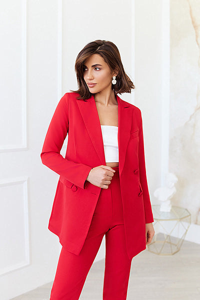 Red DOUBLE BREASTED SUIT 2-PIECE (ARTICLE C309)