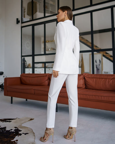 White Single-Breasted Suit 2-Piece (article 400)