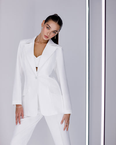 White REGULAR-FIT 3-PIECE SUIT (ARTICLE 012)