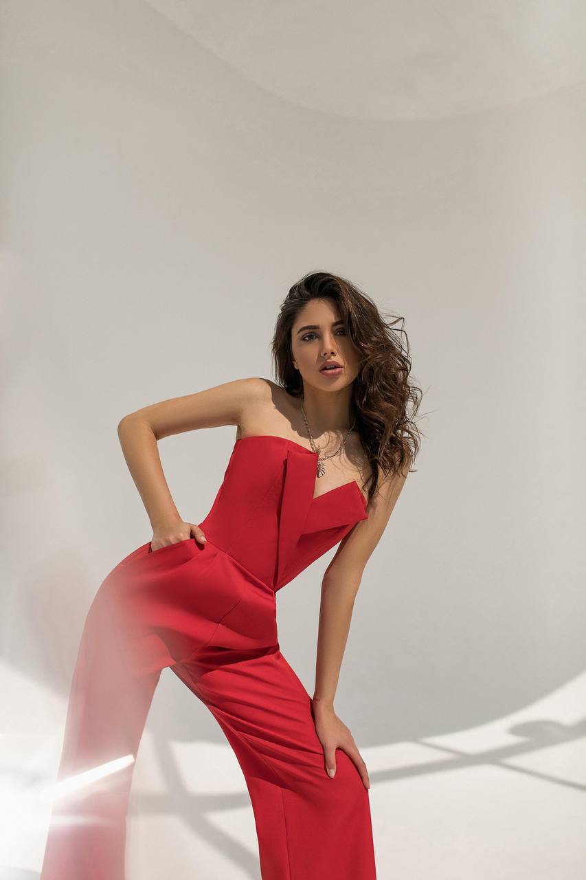 Red Corset Jumpsuit (article 066)