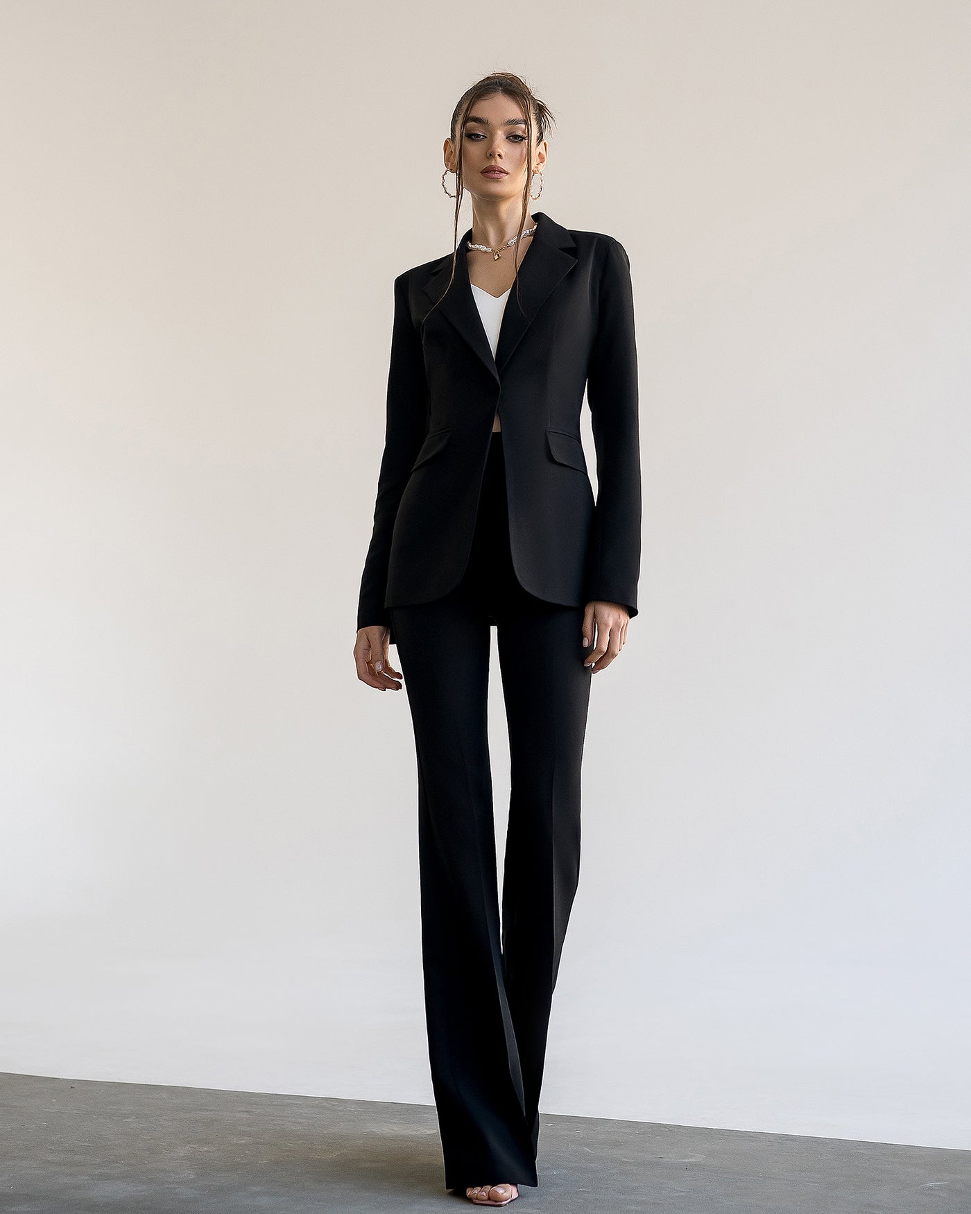 Black SINGLE-BREASTED SUIT 2-PIECE (ARTICLE 332)