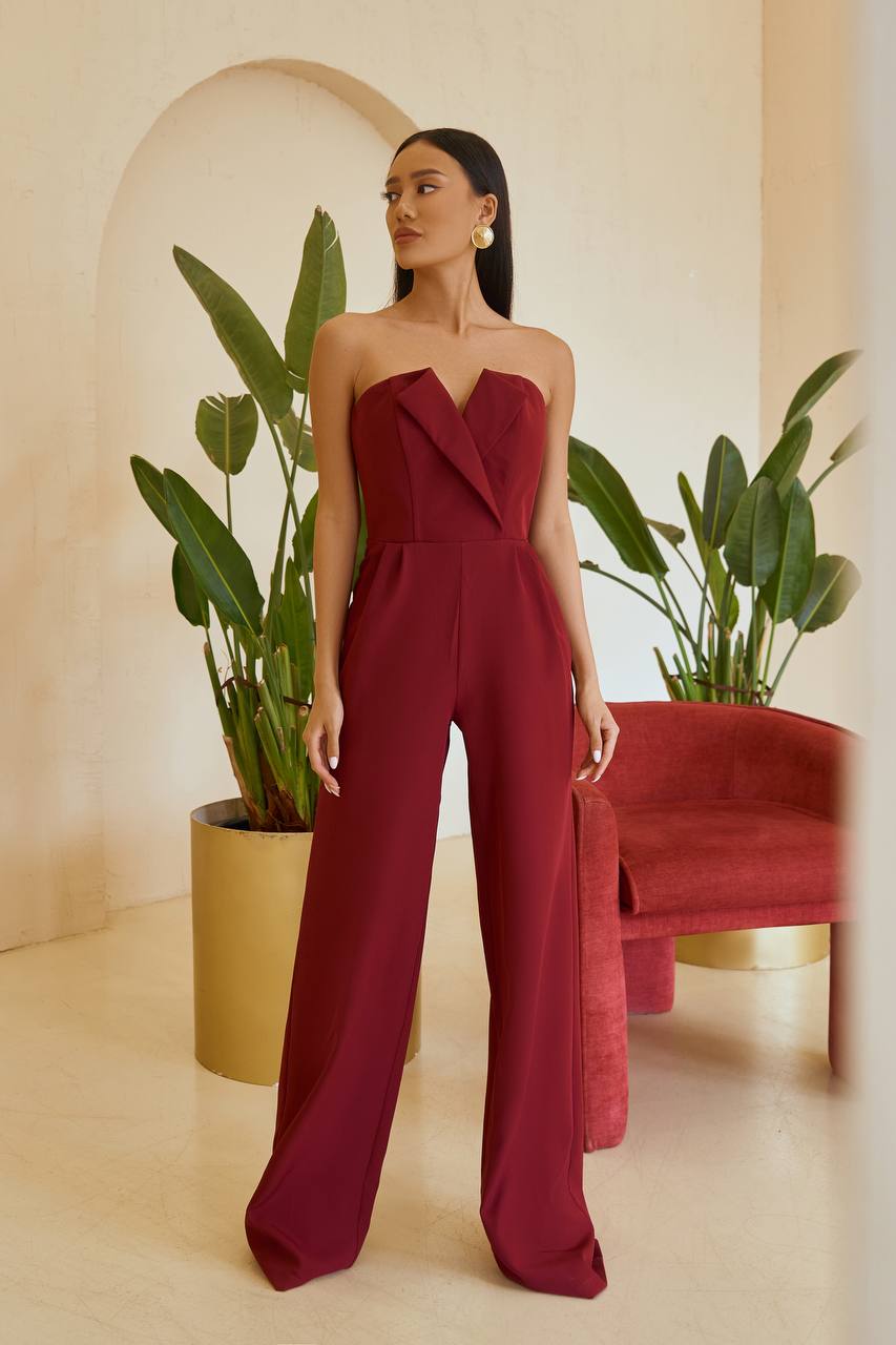 Bordeaux CORSET JUMPSUIT (ARTICLE 066)