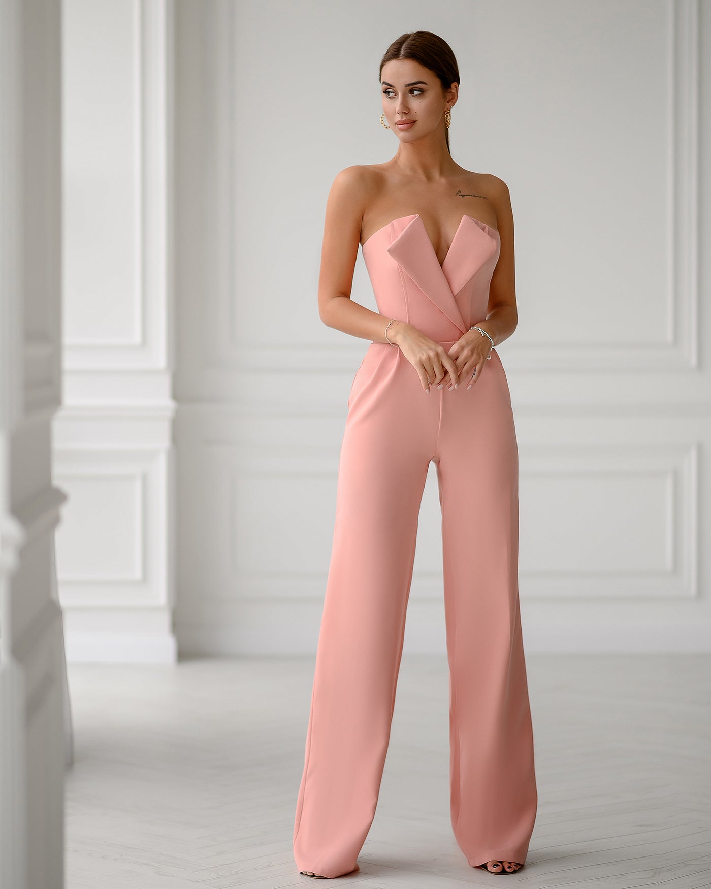 Dusty Pink Corset Jumpsuit (article 066)