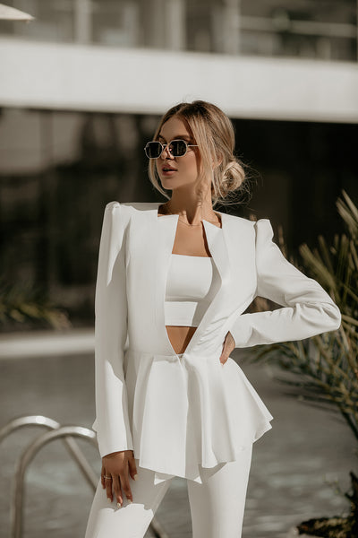 White Promo Slim-Fit Suit 2-Piece ( article C267)
