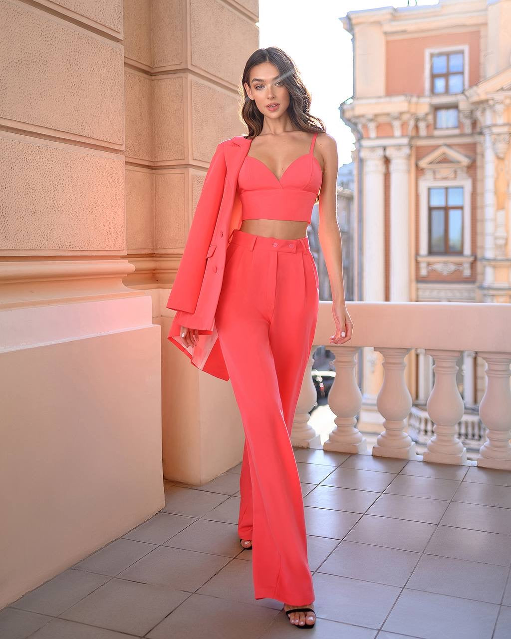 Coral Double Breasted Suit 3-Piece (article 300)