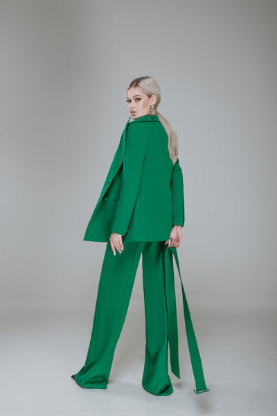 Green Belted Double Breasted Suit 2-Piece (article C273)