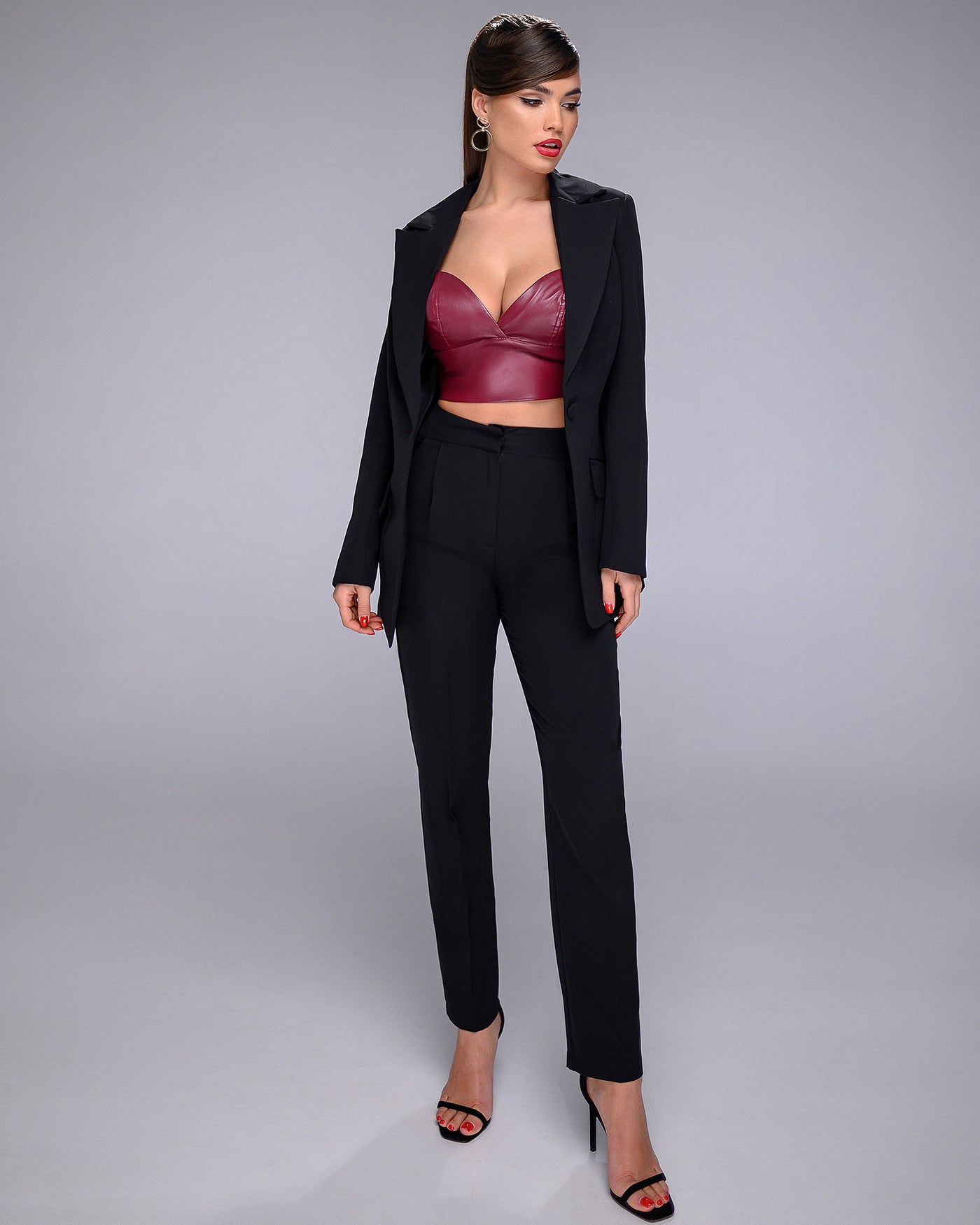 Black SINGLE-BREASTED SUIT 2-PIECE (article 400)
