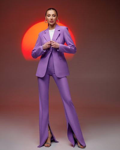 Lavender SINGLE-BREASTED SUIT 2-PIECE (ARTICLE 332)