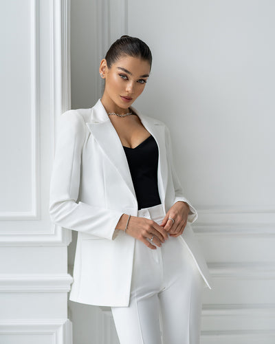 White SINGLE-BREASTED SUIT 2-PIECE (ARTICLE 354)