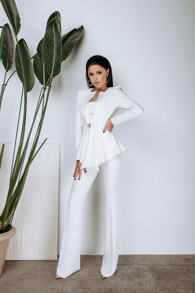 White Promo Slim-Fit Suit 2-Piece ( article C267)