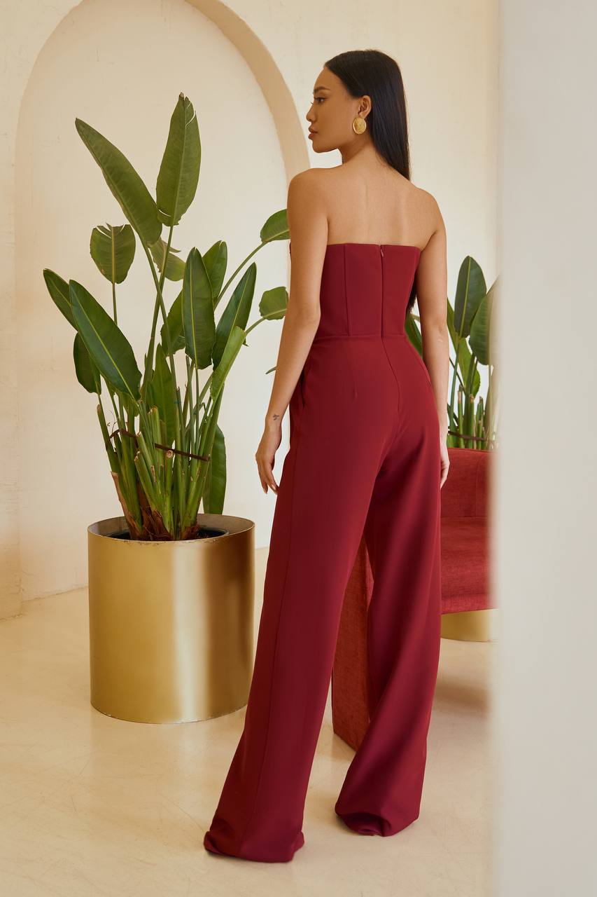 Bordeaux CORSET JUMPSUIT (ARTICLE 066)